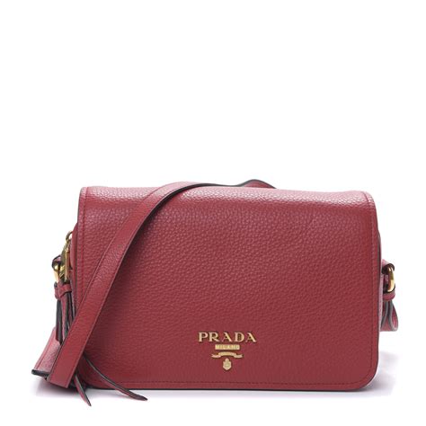 prada vitello phenix flap crossbody rosso|Prada Vitello Phenix .